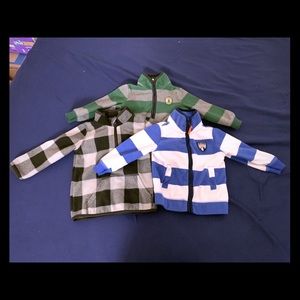 Toddler Boy Zip-Up Fleece Sweaters Sweatshirts